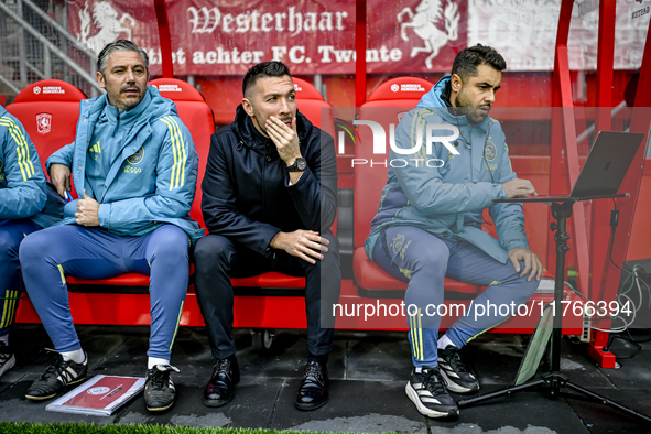 AFC Ajax Amsterdam assistant trainer Daniele Cavalletto, AFC Ajax Amsterdam trainer Francesco Fariolo, and AFC Ajax Amsterdam assistant trai...