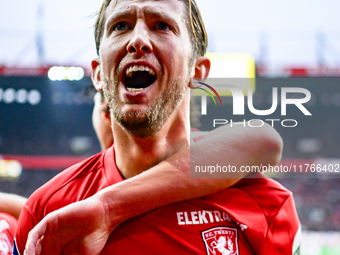 FC Twente midfielder Michel Vlap plays during the match between Twente and Ajax at the Grolsch Veste stadium for the Dutch Eredivisie season...