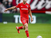 FC Twente midfielder Carel Eiting plays during the match between Twente and Ajax at the Grolsch Veste stadium for the Dutch Eredivisie seaso...