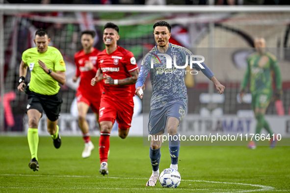 AFC Ajax Amsterdam forward Steven Berghuis plays during the match between Twente and Ajax at the Grolsch Veste stadium for the Dutch Eredivi...