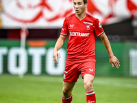 FC Twente midfielder Carel Eiting plays during the match between Twente and Ajax at the Grolsch Veste stadium for the Dutch Eredivisie seaso...