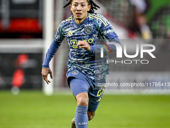 AFC Ajax Amsterdam midfielder Kian Fitz-Jim plays during the match between Twente and Ajax at the Grolsch Veste stadium for the Dutch Erediv...