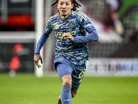 AFC Ajax Amsterdam midfielder Kian Fitz-Jim plays during the match between Twente and Ajax at the Grolsch Veste stadium for the Dutch Erediv...