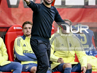 AFC Ajax Amsterdam trainer Francesco Fariolo is present during the match between Twente and Ajax at the Grolsch Veste stadium for the Dutch...