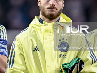 AFC Ajax Amsterdam goalkeeper Diant Ramaj plays during the match between Twente and Ajax at the Grolsch Veste stadium for the Dutch Eredivis...