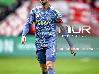 AFC Ajax Amsterdam midfielder Jordan Henderson plays during the match between Twente and Ajax at the Grolsch Veste stadium for the Dutch Ere...