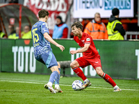 AFC Ajax Amsterdam defender Youri Baas and FC Twente midfielder Youri Regeer play during the match between Twente and Ajax at the Grolsch Ve...