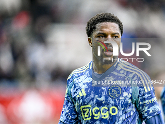 AFC Ajax Amsterdam forward Chuba Akpom plays during the match between Twente and Ajax at the Grolsch Veste stadium for the Dutch Eredivisie...