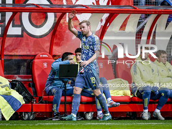 AFC Ajax Amsterdam midfielder Davy Klaassen plays during the match between Twente and Ajax at the Grolsch Veste stadium for the Dutch Erediv...