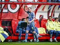 AFC Ajax Amsterdam midfielder Davy Klaassen plays during the match between Twente and Ajax at the Grolsch Veste stadium for the Dutch Erediv...