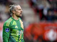 AFC Ajax Amsterdam goalkeeper Remko Pasveer plays during the match between Twente and Ajax at the Grolsch Veste stadium for the Dutch Erediv...