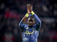 AFC Ajax Amsterdam forward Bertrand Traore plays during the match between Twente and Ajax at the Grolsch Veste stadium for the Dutch Eredivi...