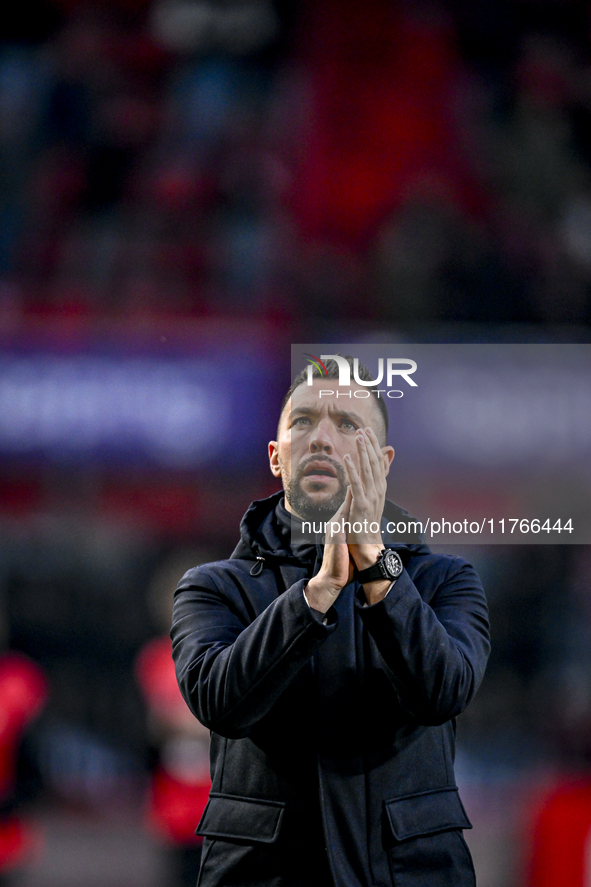 AFC Ajax Amsterdam trainer Francesco Fariolo is present during the match between Twente and Ajax at the Grolsch Veste stadium for the Dutch...