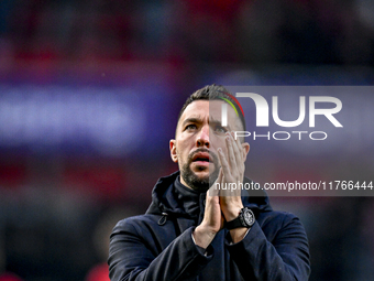 AFC Ajax Amsterdam trainer Francesco Fariolo is present during the match between Twente and Ajax at the Grolsch Veste stadium for the Dutch...