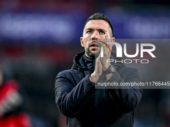 AFC Ajax Amsterdam trainer Francesco Fariolo is present during the match between Twente and Ajax at the Grolsch Veste stadium for the Dutch...