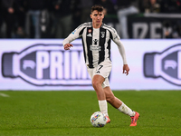 Andrea Cambiaso of Juventus plays during the Serie A match between Juventus and Torino FC at Allianz Stadium in Turin, Italy, on November 9,...