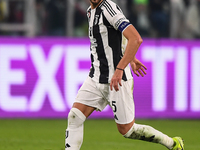 Manuel Locatelli plays during the Serie A match between Juventus and Torino FC at Allianz Stadium in Turin, Italy, on November 9, 2024. (