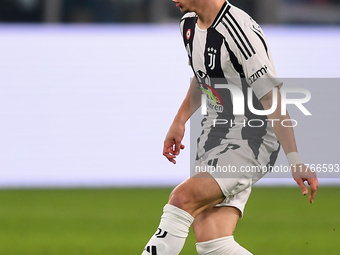 Francisco Conceicao of Juventus plays during the Serie A match between Juventus and Torino FC at Allianz Stadium in Turin, Italy, on Novembe...