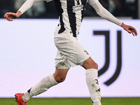 Nicolo Savona of Juventus plays during the Serie A match between Juventus and Torino FC at Allianz Stadium in Turin, Italy, on November 9, 2...