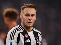 Teun Koopmeiners of Juventus plays during the Serie A match between Juventus and Torino FC at Allianz Stadium in Turin, Italy, on November 9...