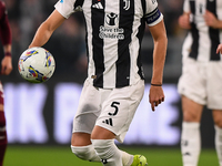 Manuel Locatelli plays during the Serie A match between Juventus and Torino FC at Allianz Stadium in Turin, Italy, on November 9, 2024. (