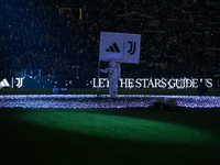 A general view of the NASA light show prior to the Serie A match between Juventus and Torino at Juventus Stadium in Turin, Italy, on Novembe...