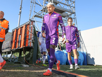 Domilson Cordeiro Dos Santos Dodo enters the field during the Italian Serie A football match between Fiorentina and Hellas Verona at the Art...