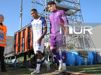 Riccardo Sottil enters the field during the Italian Serie A football match between Fiorentina and Hellas Verona at the Artemio Franchi Stadi...