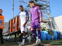 Riccardo Sottil enters the field during the Italian Serie A football match between Fiorentina and Hellas Verona at the Artemio Franchi Stadi...