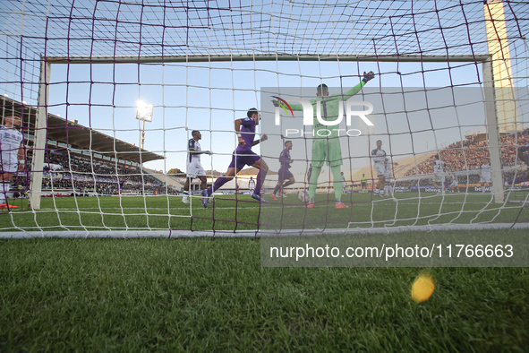 Montipo participates in the Italian Serie A football match between Fiorentina and Hellas Verona in Florence, Italy, on November 10, 2024, at...