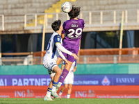 Yacine Adli participates in the Italian Serie A football match between Fiorentina and Hellas Verona at the Artemio Franchi Stadium in Floren...