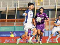 Yacine Adli participates in the Italian Serie A football match between Fiorentina and Hellas Verona at the Artemio Franchi Stadium in Floren...