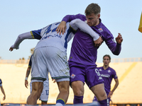 Coppola and Lucas Beltran participate in the Italian Serie A football match between Fiorentina and Hellas Verona in Florence, Italy, on Nove...