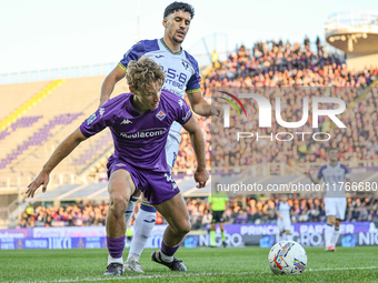 Andrea Colpani participates in the Italian Serie A football match between Fiorentina and Hellas Verona in Florence, Italy, on November 10, 2...