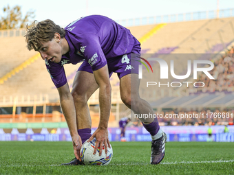 Andrea Colpani participates in the Italian Serie A football match between Fiorentina and Hellas Verona in Florence, Italy, on November 10, 2...