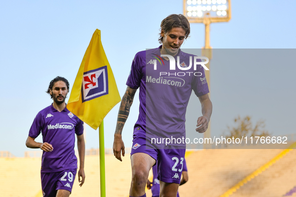 Andrea Colpani participates in the Italian Serie A football match between Fiorentina and Hellas Verona in Florence, Italy, on November 10, 2...