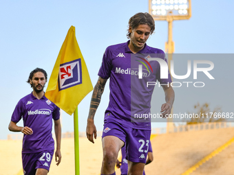 Andrea Colpani participates in the Italian Serie A football match between Fiorentina and Hellas Verona in Florence, Italy, on November 10, 2...