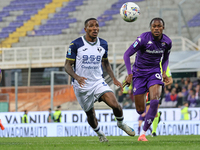 Duda and Christian Kouame participate in the Italian Serie A football match between Fiorentina and Hellas Verona in Florence, Italy, on Nove...