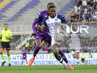 Duda participates in the Italian Serie A football match between Fiorentina and Hellas Verona at the Artemio Franchi Stadium in Florence, Ita...