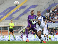 Duda and Christian Kouame participate in the Italian Serie A football match between Fiorentina and Hellas Verona in Florence, Italy, on Nove...