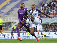 Duda and Christian Kouame participate in the Italian Serie A football match between Fiorentina and Hellas Verona in Florence, Italy, on Nove...