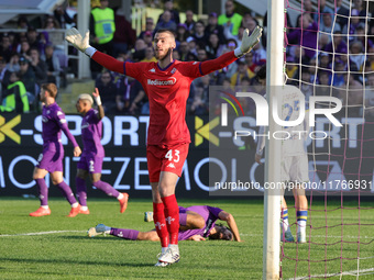 David De Gea of ACF Fiorentina during the Italian Serie A football match between ACF Fiorentina and Hellas Verona FC ,on November 10 , 2024...