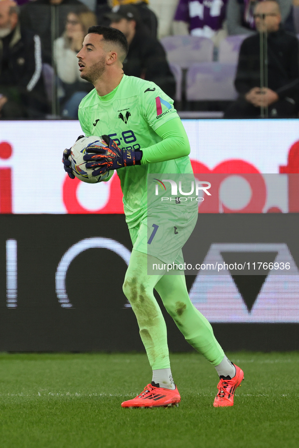 Lorenzo Montipo of Hellas Verona FC during  the Italian Serie A football match between ACF Fiorentina and Hellas Verona FC ,on November 10 ,...