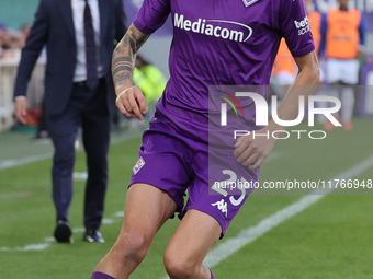 Andrea Colpani of ACF Fiorentina controls the ball during the Italian Serie A football match between ACF Fiorentina and Hellas Verona FC ,on...