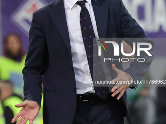 Head Coach Raffaele Palladino of ACF Fiorentina looks on during  the Italian Serie A football match between ACF Fiorentina and Hellas Verona...