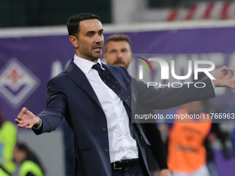 Head Coach Raffaele Palladino of ACF Fiorentina during the Italian Serie A football match between ACF Fiorentina and Hellas Verona FC ,on No...