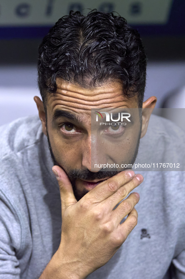 Ruben Amorim, Head Coach of Sporting CP, reacts before the Liga Portugal Betclic match between SC Braga and Sporting CP at Estadio Municipal...