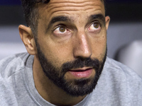 Ruben Amorim, Head Coach of Sporting CP, looks on prior to the Liga Portugal Betclic match between SC Braga and Sporting CP at Estadio Munic...