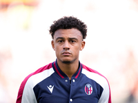 Dan Ndoye of Bologna FC looks on during the Serie A Enilive match between AS Roma and Bologna FC at Stadio Olimpico on November 10, 2024 in...