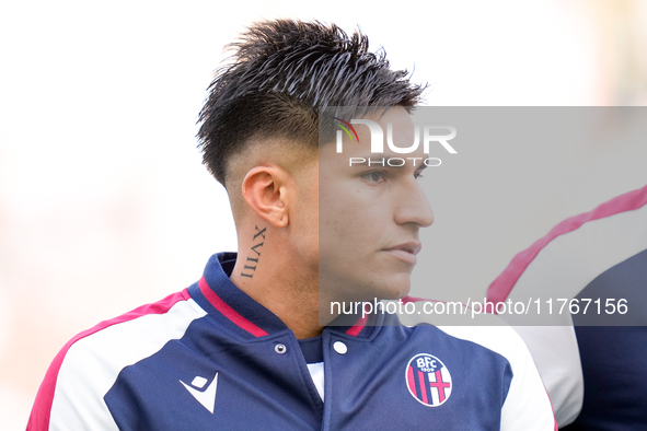 Santiago Castro of Bologna FC looks on during the Serie A Enilive match between AS Roma and Bologna FC at Stadio Olimpico on November 10, 20...